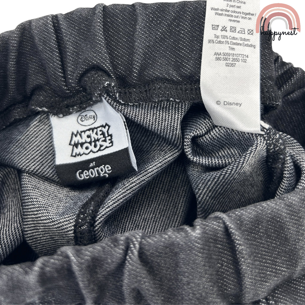 Mickey Mouse Baby Clothes 2-Piece Set Striped Shirt & Pants 3-36 Months SS472