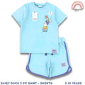 Daisy Duck Blue Shirt and Shorts Set for Girls 2-10 Years | Summer OOTD AA241