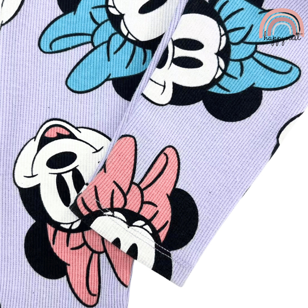 Minnie Purple Tracksuit Baby Girl Sweatshirt + Leggings Set 6-36 Months SS522