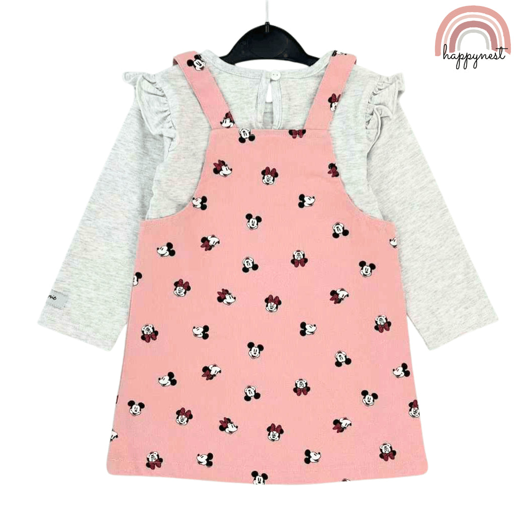 Minnie Pink Jumper + White Shirt Baby Girl Outfit Set 6-36 Months AA282