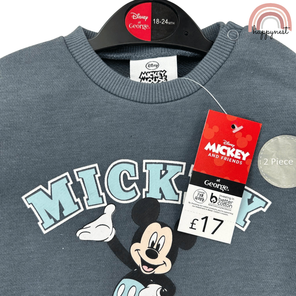 Mickey Mouse Baby Clothes 2-Piece Set Sweatshirt & Jeans Outfit 3-36 Months SS470