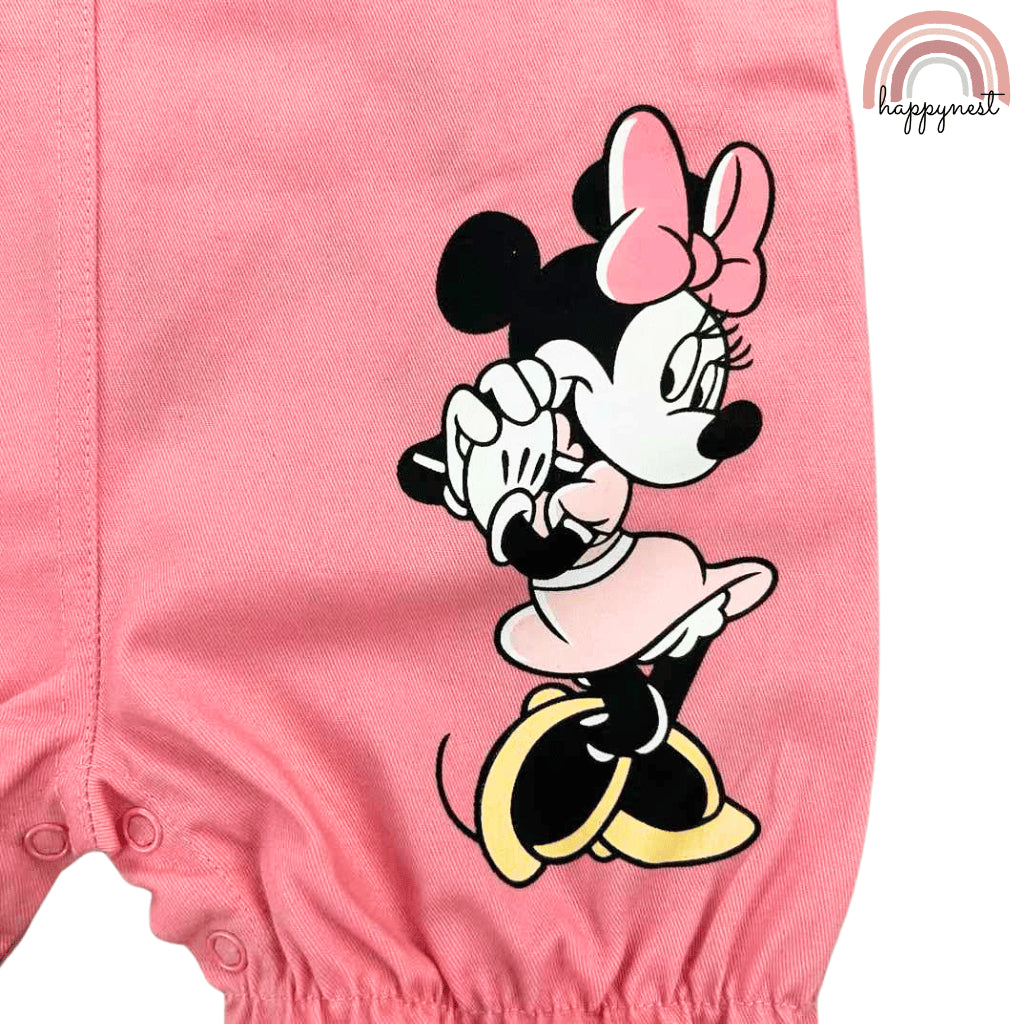 Minnie Mouse Pink Denim Jumper + Shirt Set for Girls 3-36 Months AA237