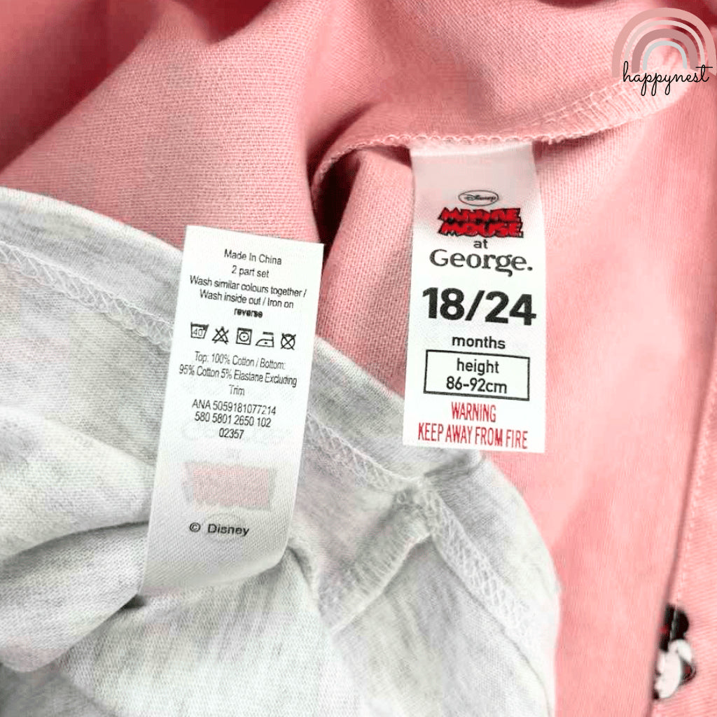 Minnie Pink Jumper + White Shirt Baby Girl Outfit Set 6-36 Months AA282