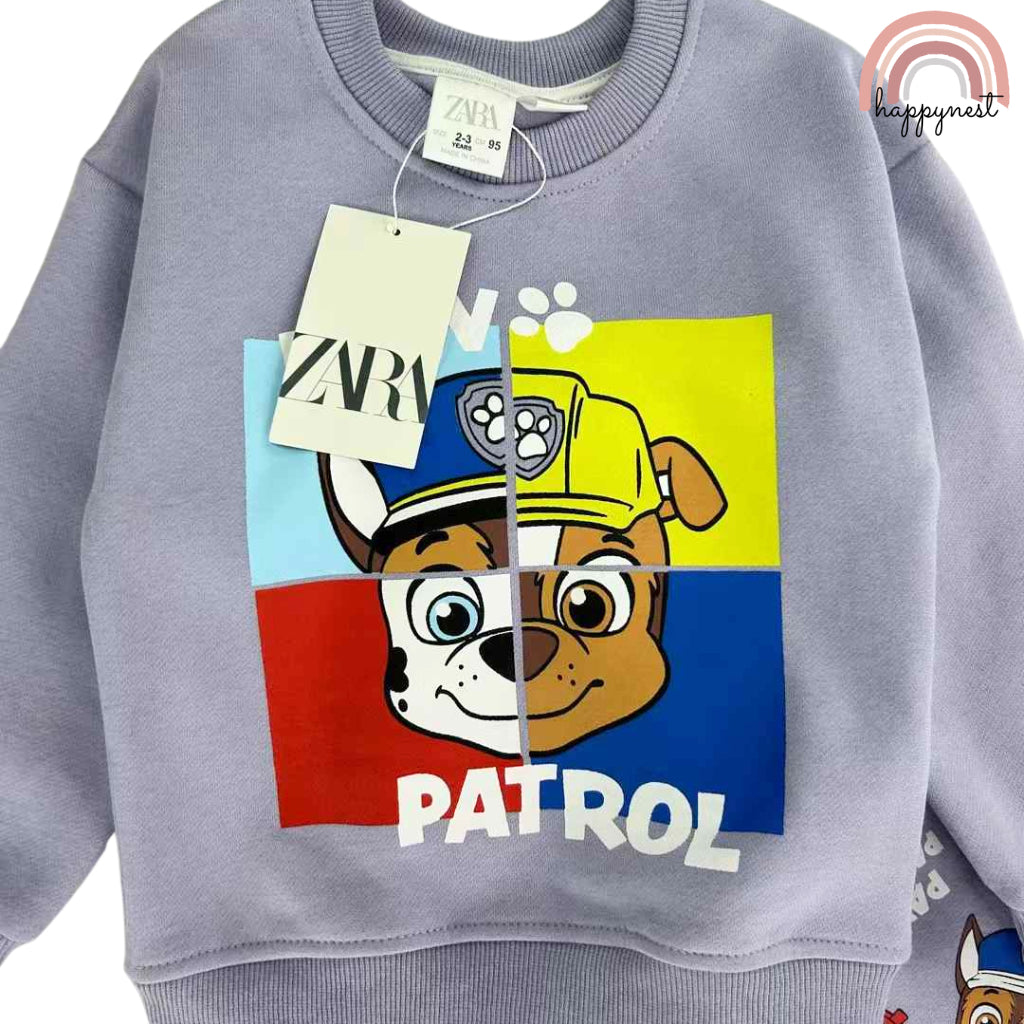 Paw Patrol 2-Piece Tracksuit – Purple Sweatshirt & Joggers for Boys/Girls 2–8 Yrs (SS514)