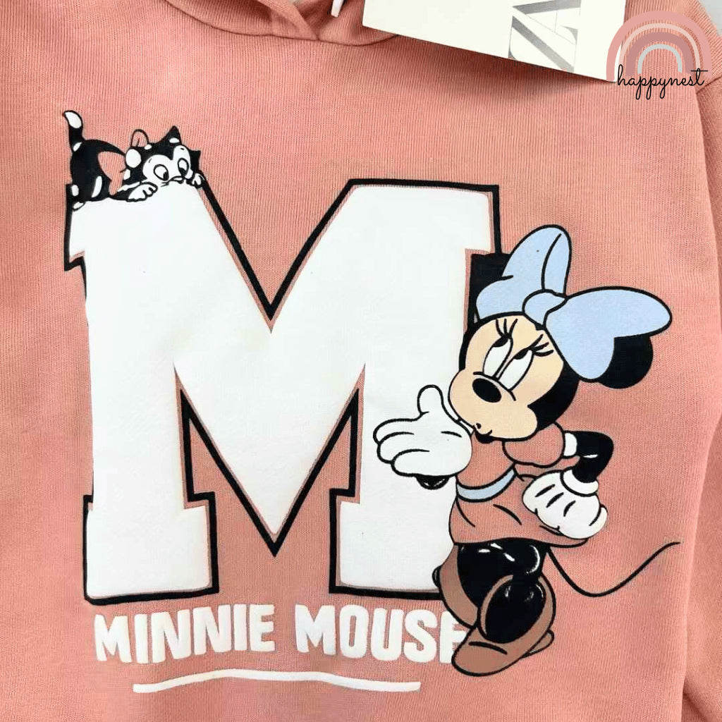 Minnie Mouse Jacket Girls Pink Zara Sweatshirt Tracksuit Jogger + Terno Sets 2-6Years Old SS178