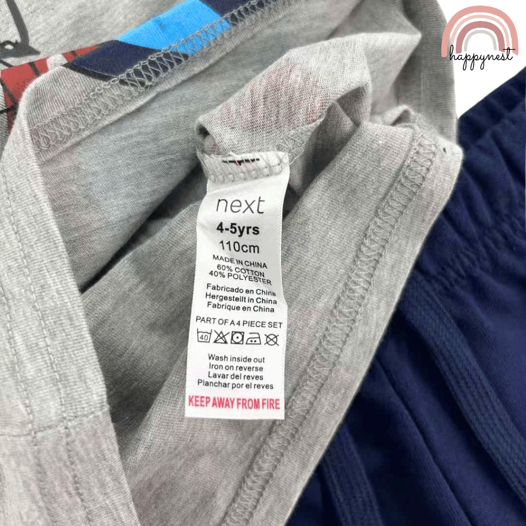 Spiderman Boys Gray Spider Hero Shirt & Navy Shorts Set | Kids Summer Outfit 2-10 Years AA288