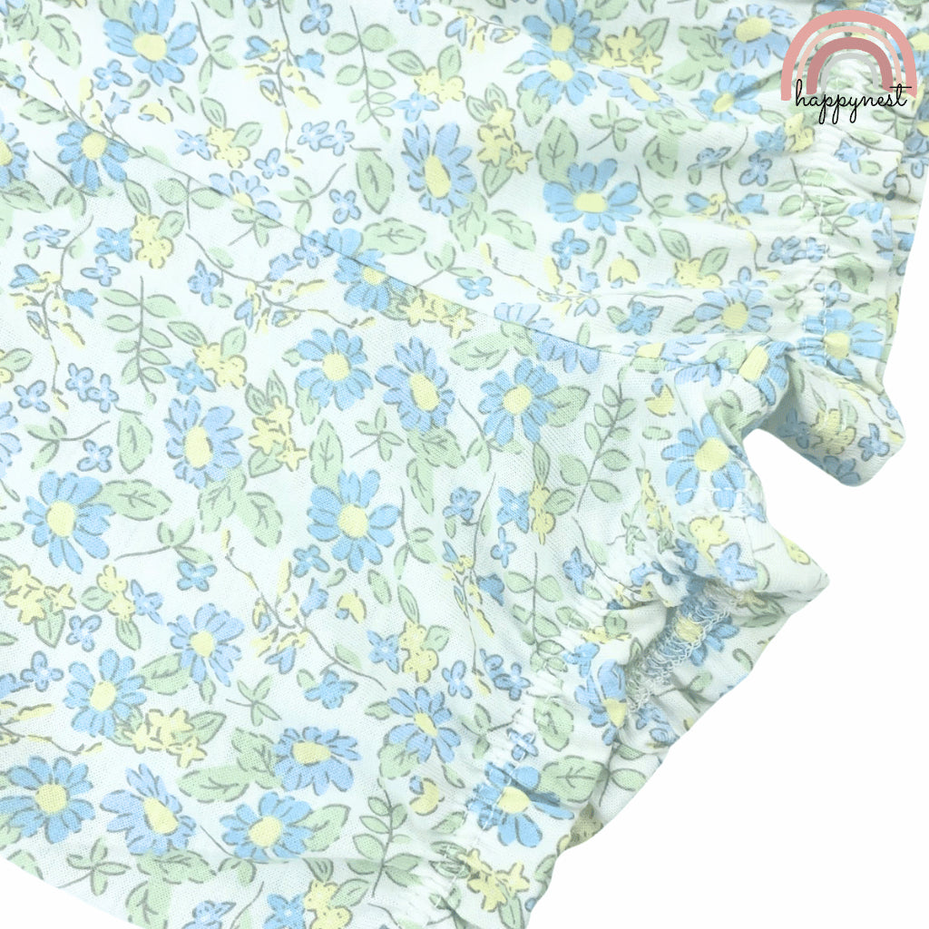 Baby Girl 3-Piece Blue Shirt Shorts and Headband Set 3-12 Months Outfit PH AA222