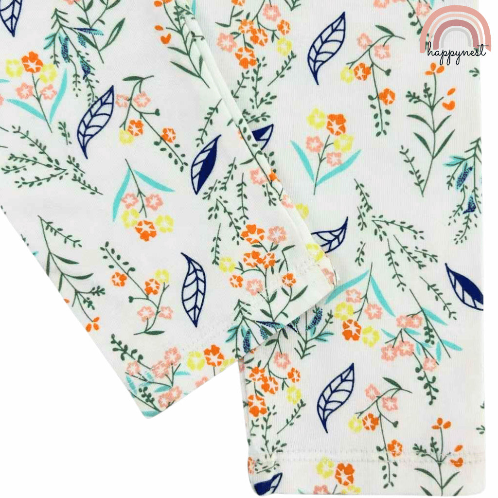 George Denim Shirt and Floral Leggings Set for Baby Girls 3-36 Months PH AA206