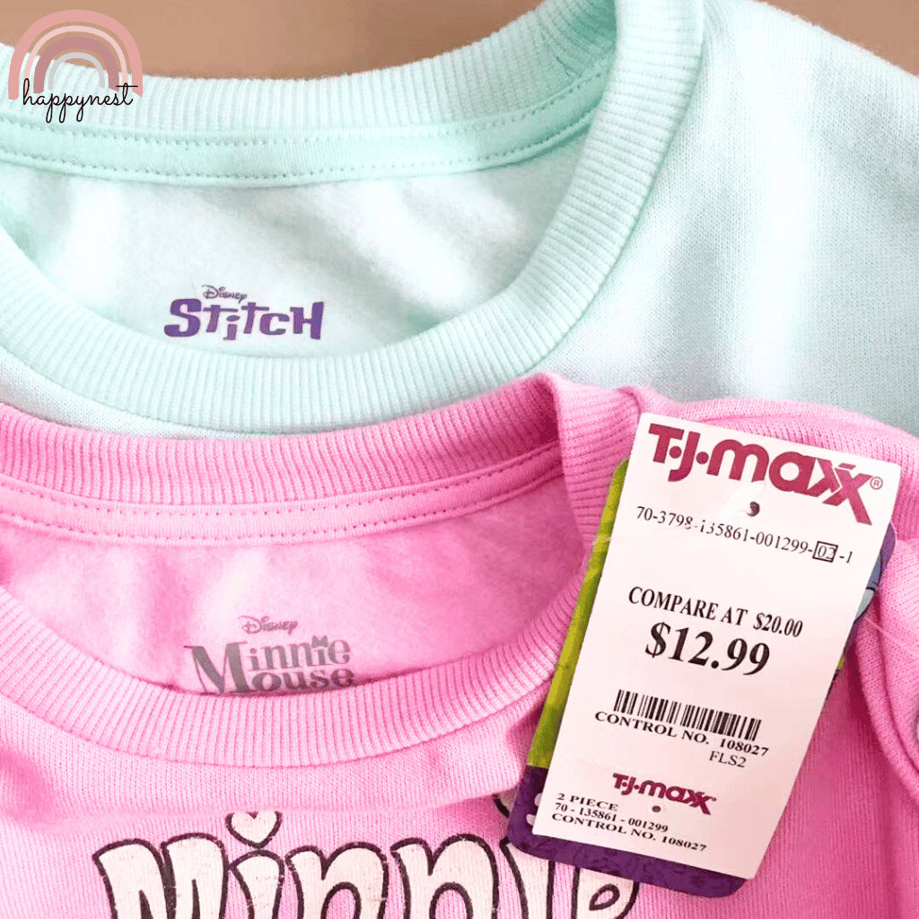 Minnie Mouse Girls Shirt and Shorts Set - Pink 2pc Outfit 2-10 Yrs | AA244