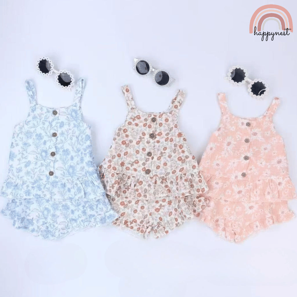 Baby Girl Set OOTD 3-Pc Rachel Zoe 12 Months - 4 Years | Summer Outfit AA250