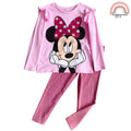 Happynest Minnie Mouse Pink OOTD Shirt Leggings Terno Girls SS339 1-8 Years Old