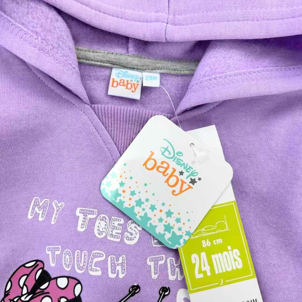 Happynest Minnie Mouse 2-Piece Set Hoodie and Jogger Pants for Baby Girls 6-24 M SS345