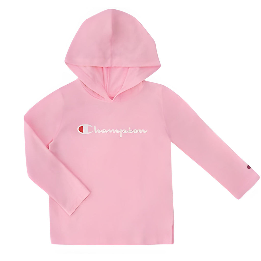 Champion Girls 2-Piece Set Pink Hoodie & Gray Leggings Outfit Kidswear 4-6 Years SS23