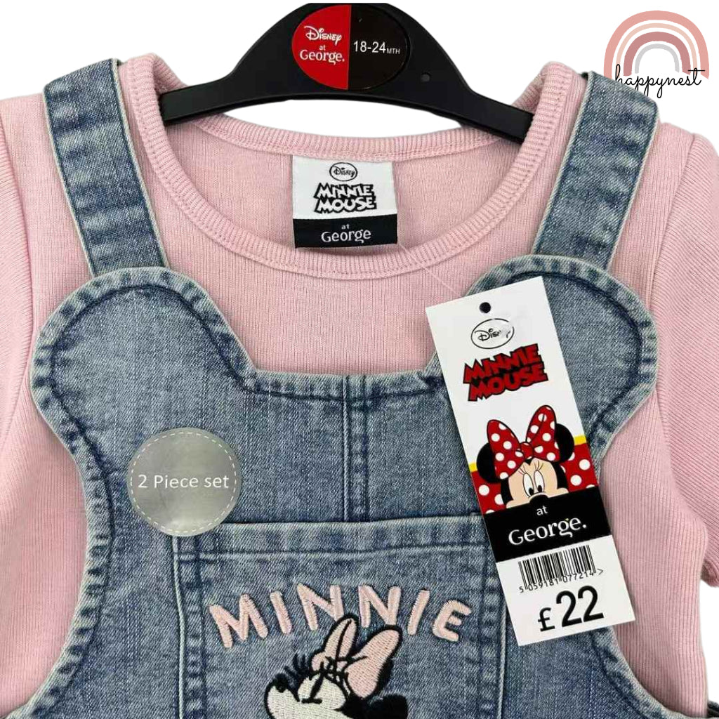 Happynest 2-Piece Baby Minnie Jumper and Shirt Set for Babies 3-36M AA146