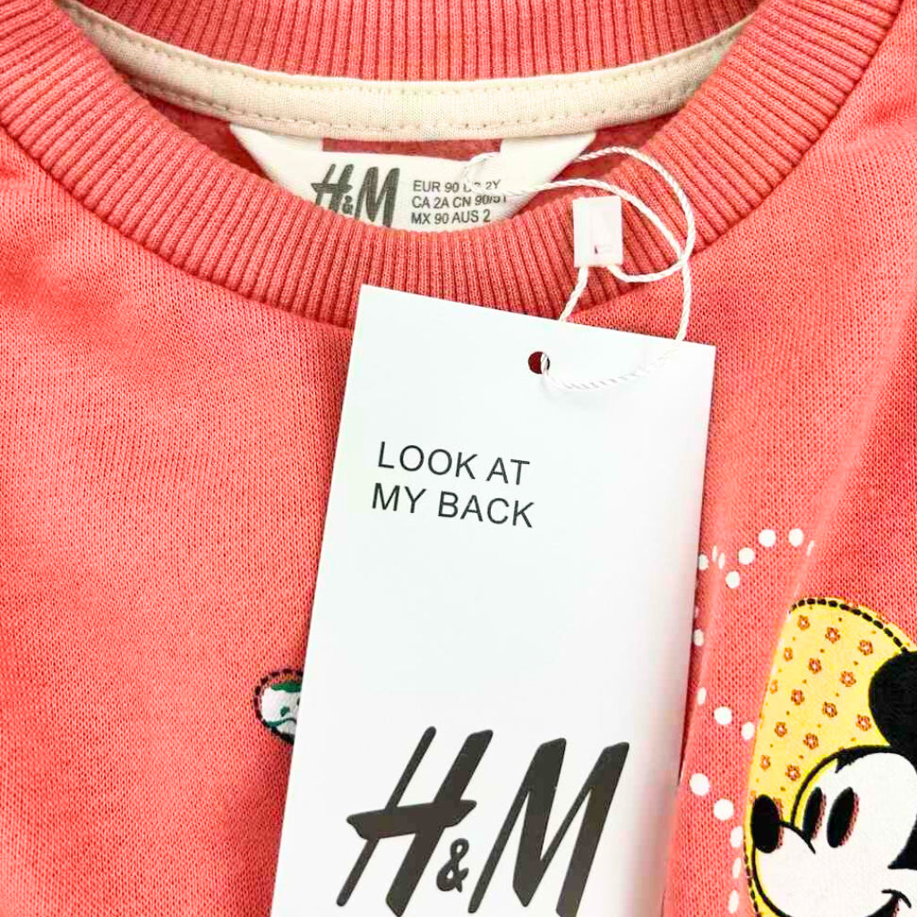 Happynest Minnie Peach Tracksuit for Girls 2-6 Years SS393