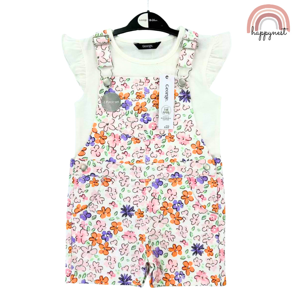 Happynest 2-Piece Baby Jumper + Dress for Baby Girl 3-36M AA144