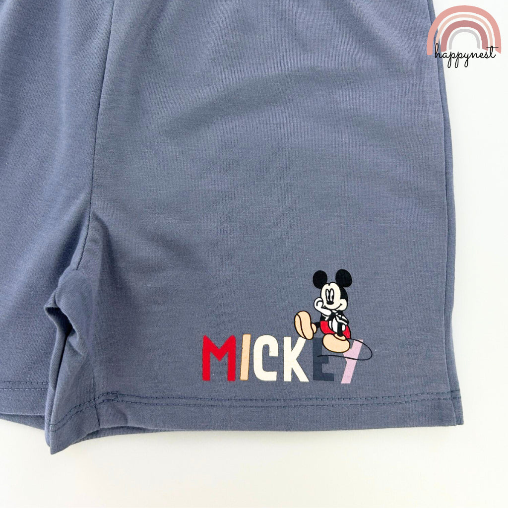 Next Mickey Dark Gray Shirt Short Terno Boys 2-10 Years AA170
