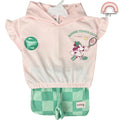 Minnie Shirt Shorts Hooded Shirt Light Pink 9 Months to 7 Years AA179