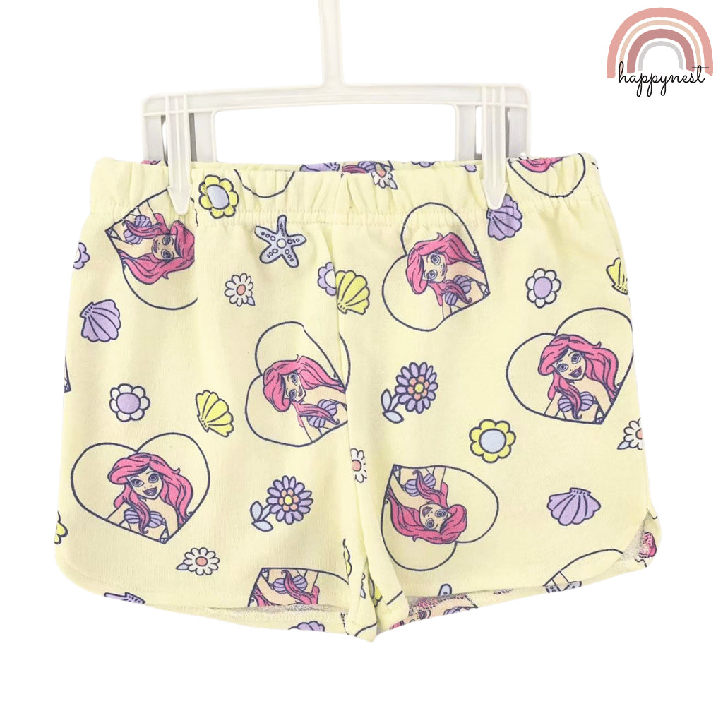 Disney Little Mermaid Shirt Short Terno Set for Girls 12 Months to 6 Years AA181