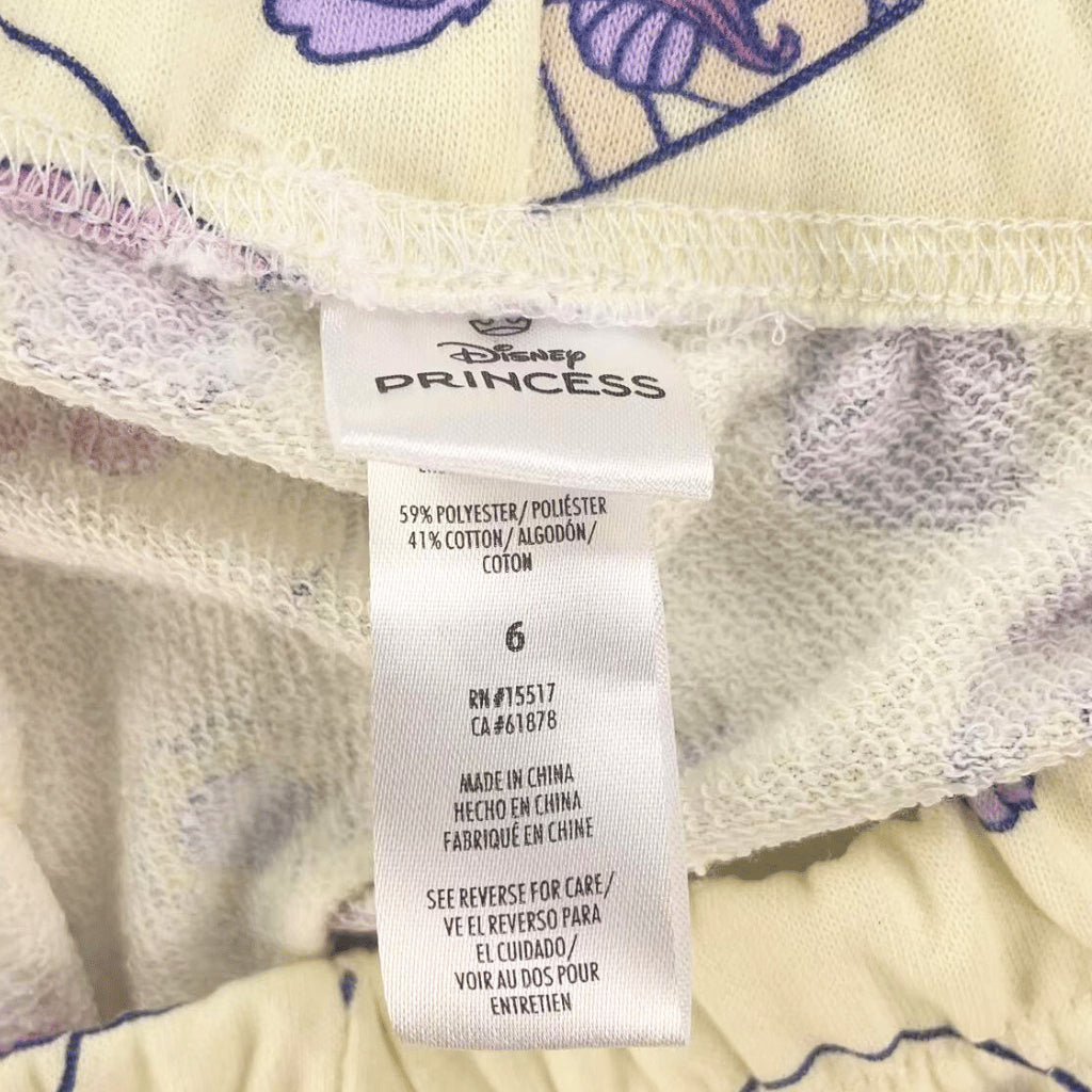 Disney Little Mermaid Shirt Short Terno Set for Girls 12 Months to 6 Years AA181