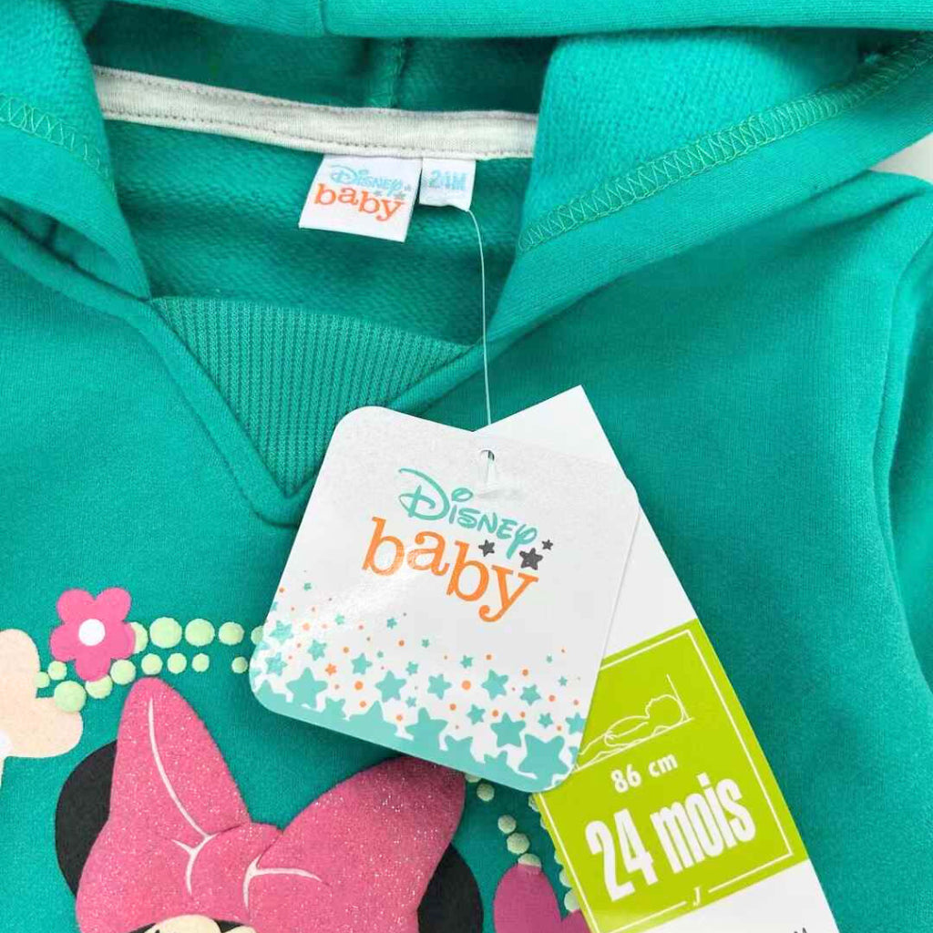 Happynest Minnie Mouse 2-Piece Set Hoodie and Jogger Pants for Baby Girls 6-24 M SS340