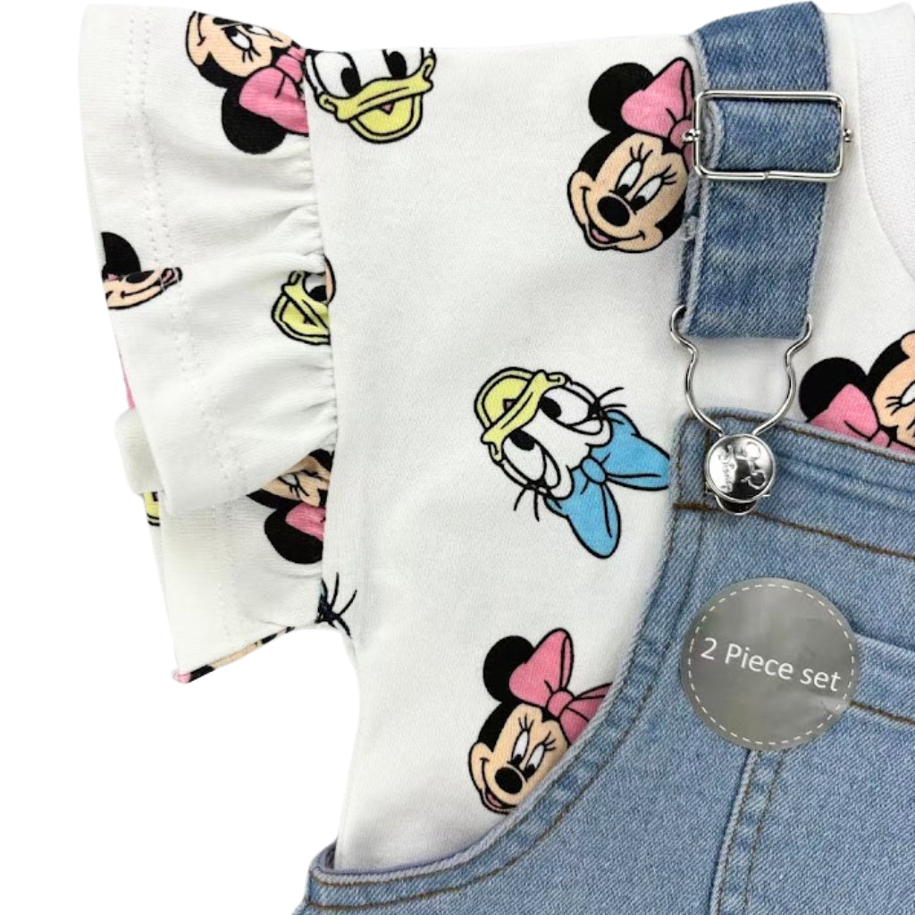 Happynest 2-Piece Baby Minnie & Daisy Duck Jumper and Shirt Set for Babies 3-36M AA7