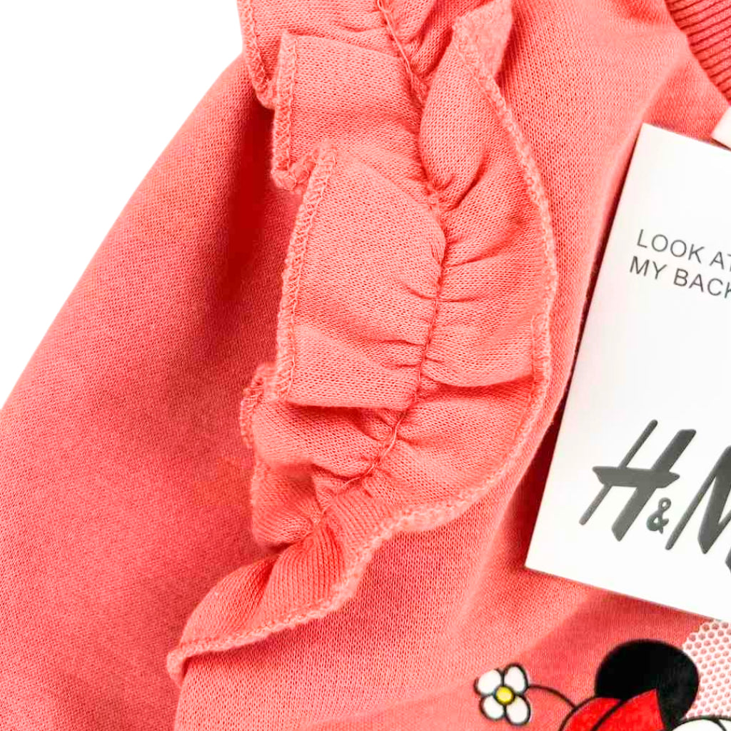 Happynest Minnie Peach Tracksuit for Girls 2-6 Years SS393