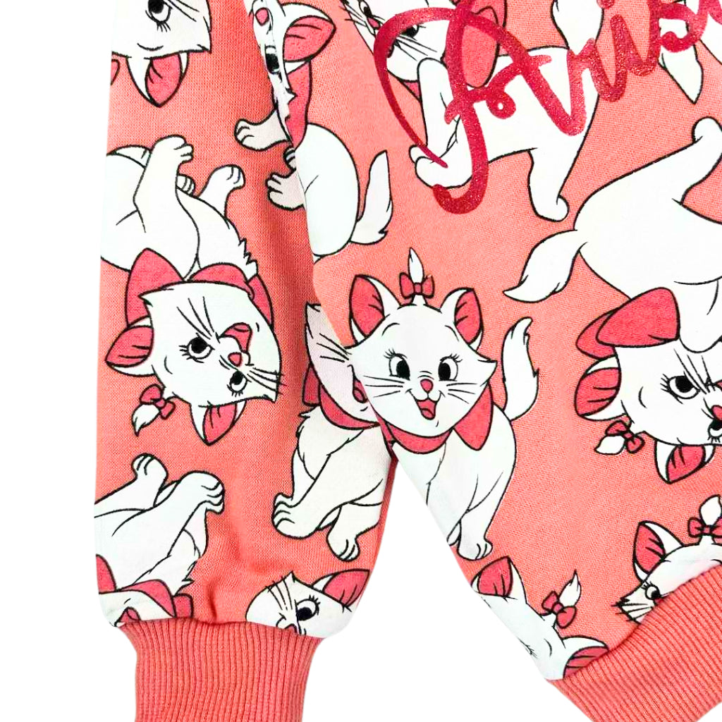 Happynest Aristocats Peach Tracksuit for Girls 2-6 Years SS395