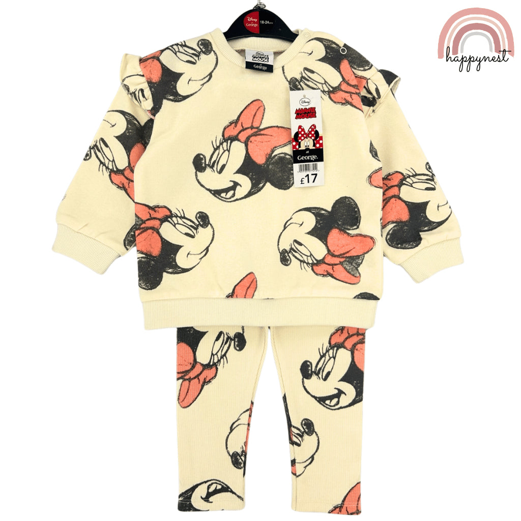 Minnie Baby Yellow and Leggings set for Girls  HM-SS405 6-36M