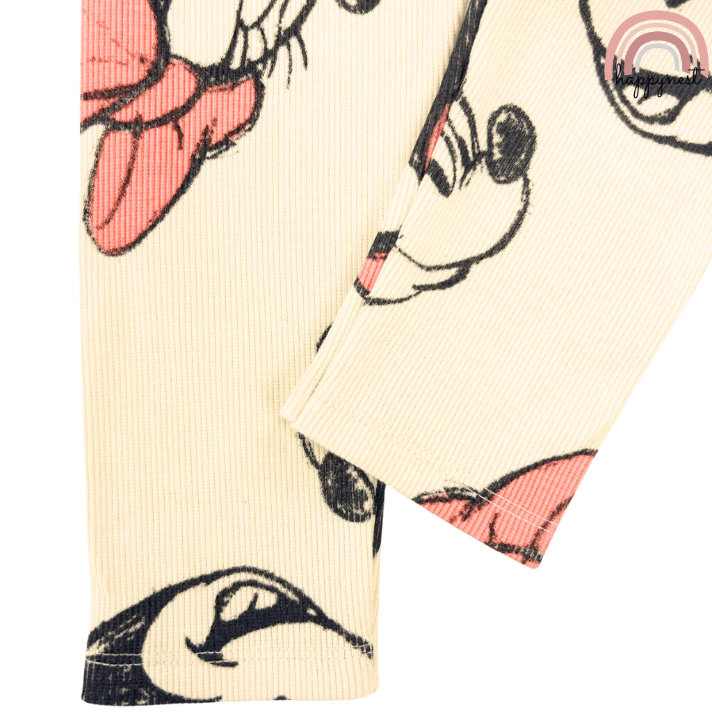 Minnie Baby Yellow and Leggings set for Girls  HM-SS405 6-36M