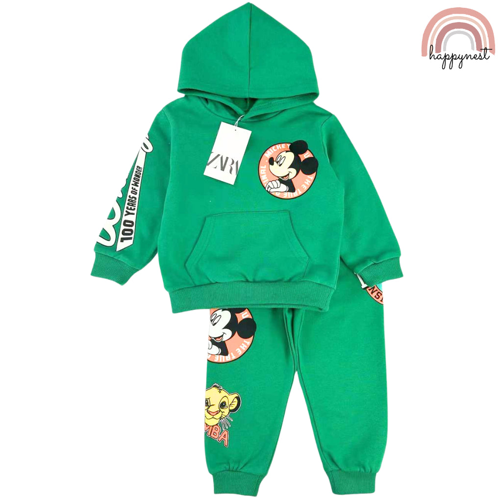 Happynest Mickey HM Hoodie Jogger Terno Boys 2-8 Years Old