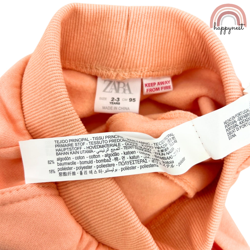 Minnie Mouse Jacket Girls Orange Zara Sweatshirt Tracksuit Jogger+ Terno Sets HM-SS416 3-8 Years Old