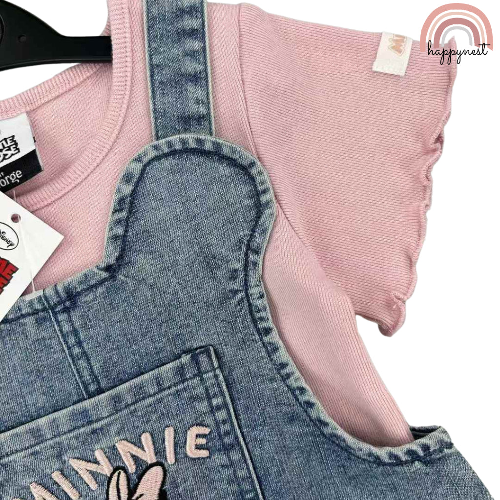 Happynest 2-Piece Baby Minnie Jumper and Shirt Set for Babies 3-36M AA146