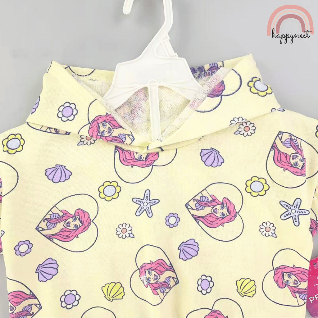 Disney Little Mermaid Shirt Short Terno Set for Girls 12 Months to 6 Years AA181