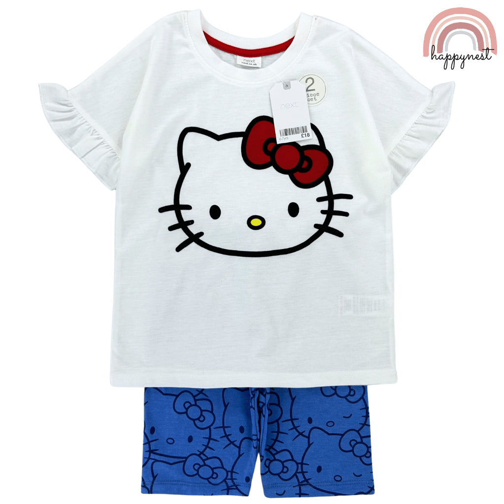 Hello Kitty Shirt + Shorts Set Terno GIrls AA184 2-10 Years