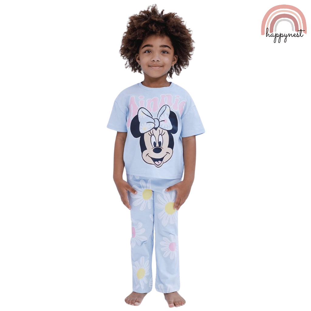 Minnie Mouse Blue Shirt and Wide Pants Set 9 Months to 4 Years AA189