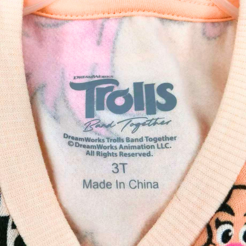 Trolls Poppy Pink Girls Sweatshirt Tracksuit Tracksuit Jogger Terno Sets 2-5Years SS288