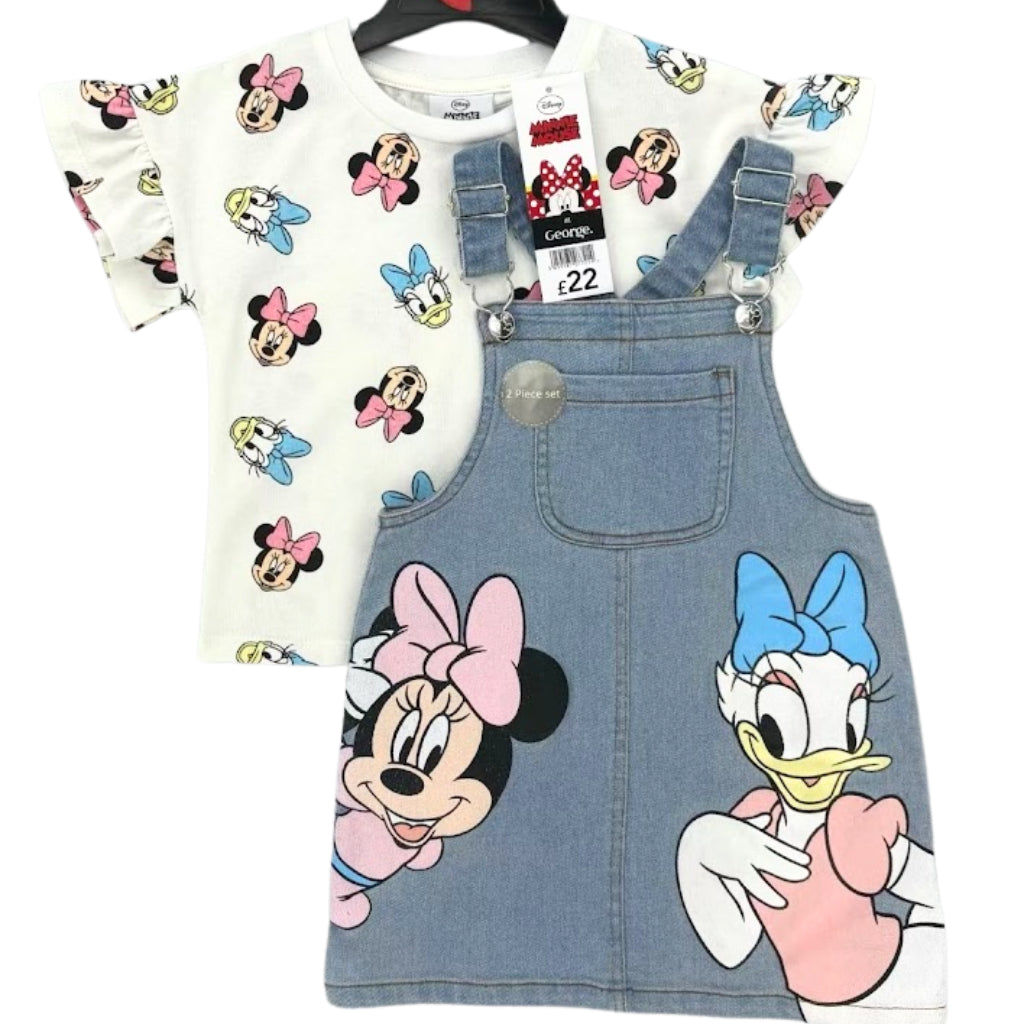 Happynest 2-Piece Baby Minnie & Daisy Duck Jumper and Shirt Set for Babies 3-36M AA7