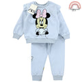 Zara Minnie Mouse Blue Premium for Girls Sweatshirt Jogger OOTD Set SS417 2-8 Years Old