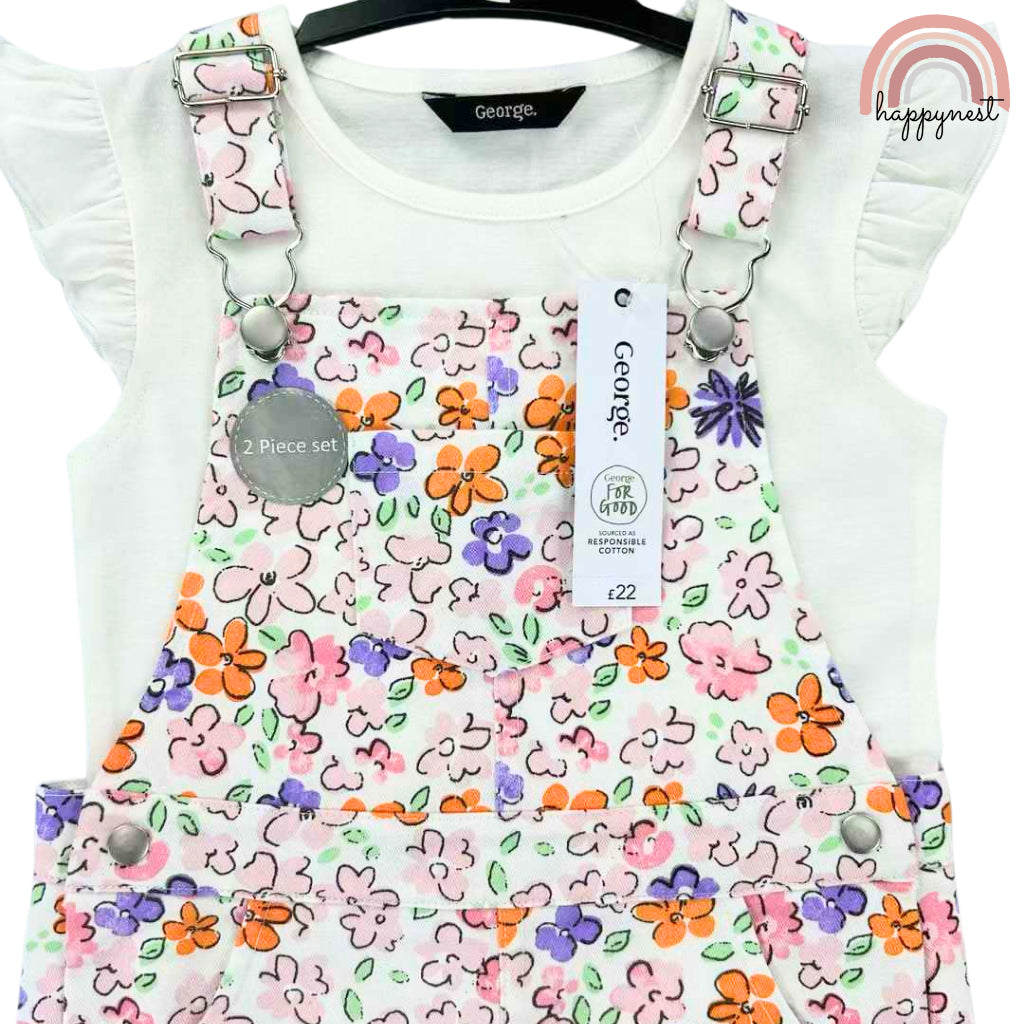 Happynest 2-Piece Baby Jumper + Dress for Baby Girl 3-36M AA144