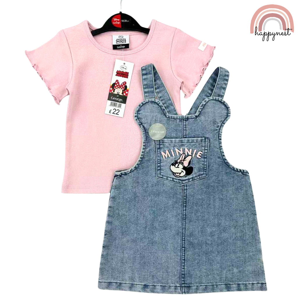 Happynest 2-Piece Baby Minnie Jumper and Shirt Set for Babies 3-36M AA146