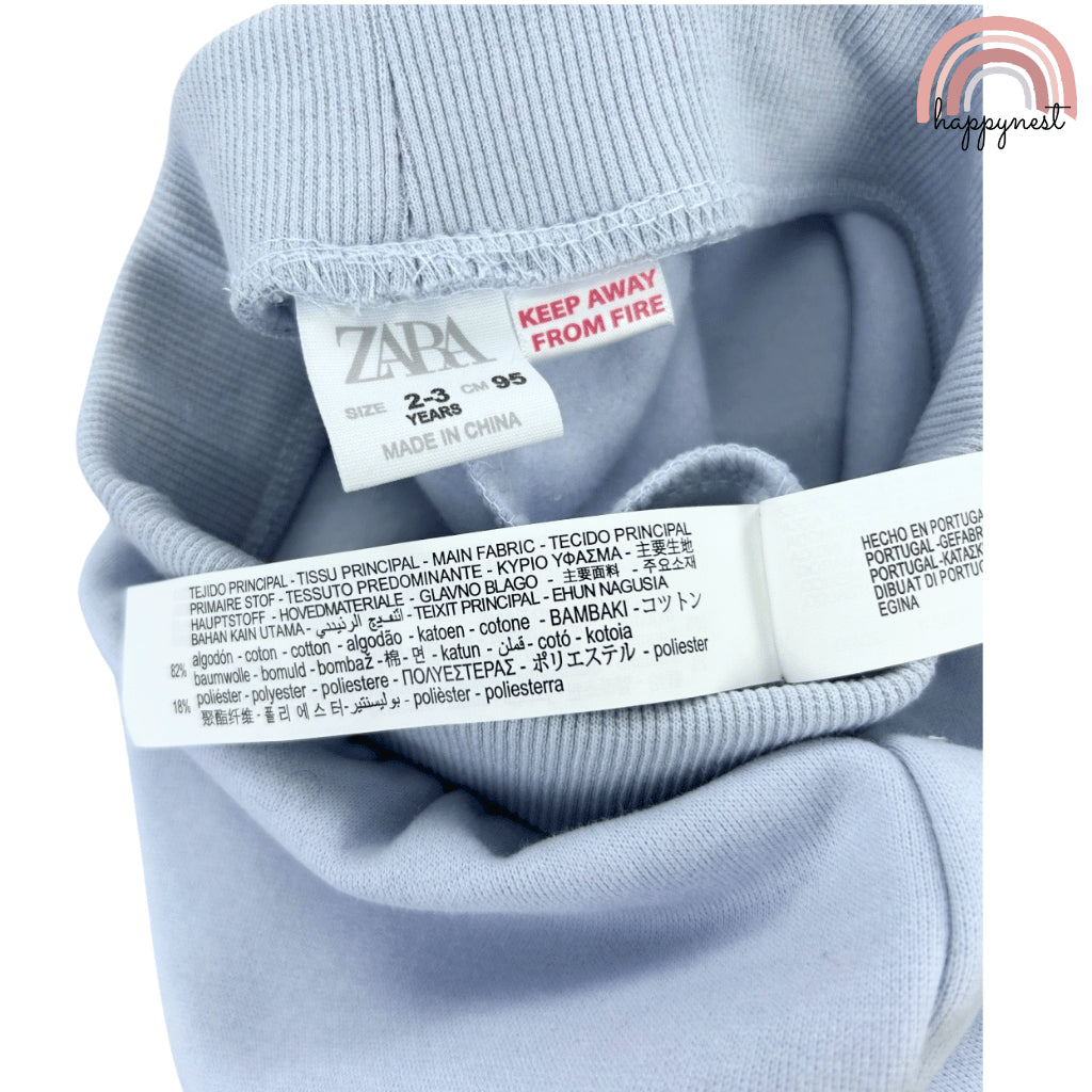 Zara Minnie Mouse Blue Premium for Girls Sweatshirt Jogger OOTD Set SS417 2-8 Years Old