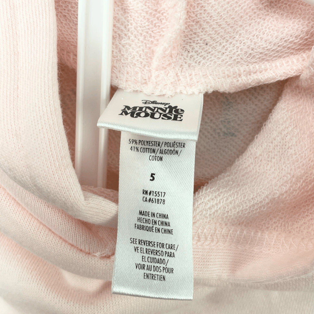 Minnie Shirt Shorts Hooded Shirt Light Pink 9 Months to 7 Years AA179