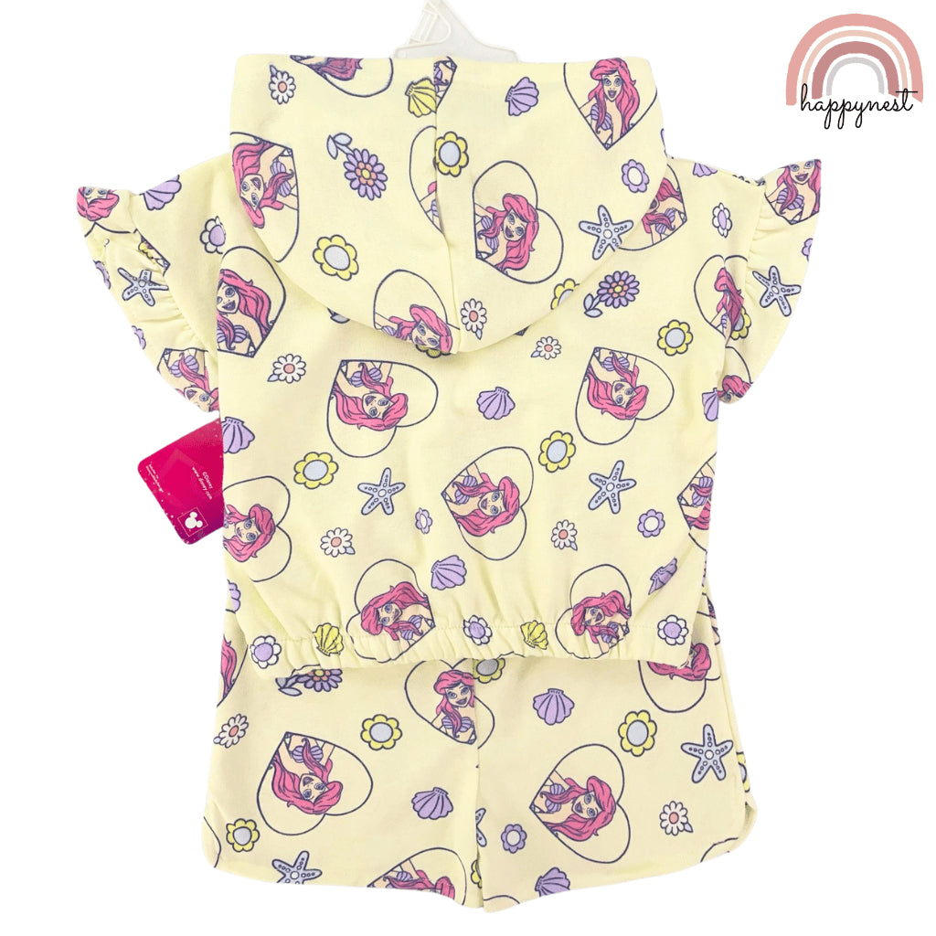 Disney Little Mermaid Shirt Short Terno Set for Girls 12 Months to 6 Years AA181