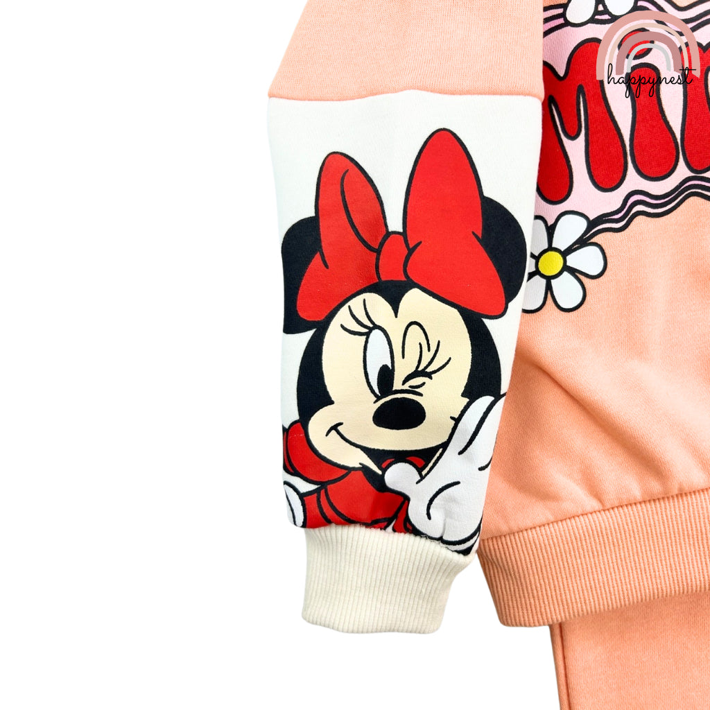 Minnie Mouse Jacket Girls Orange Zara Sweatshirt Tracksuit Jogger+ Terno Sets HM-SS416 3-8 Years Old