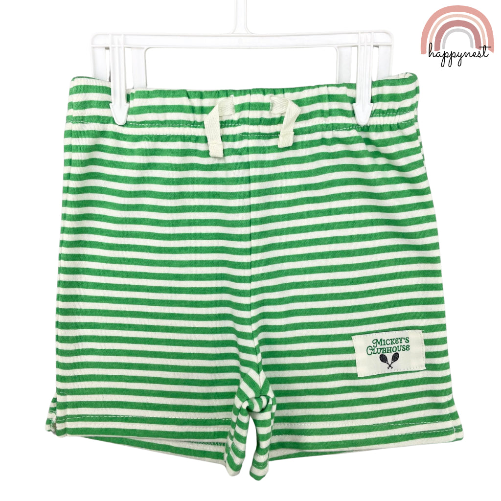 MIckey Shirt Green Shorts Set Hooded Shirt Boys AA169