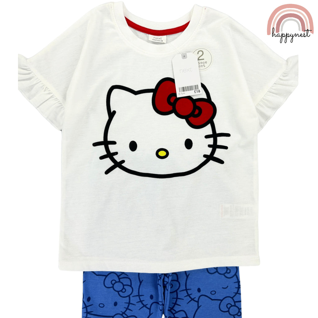 Hello Kitty Shirt + Shorts Set Terno GIrls AA184 2-10 Years