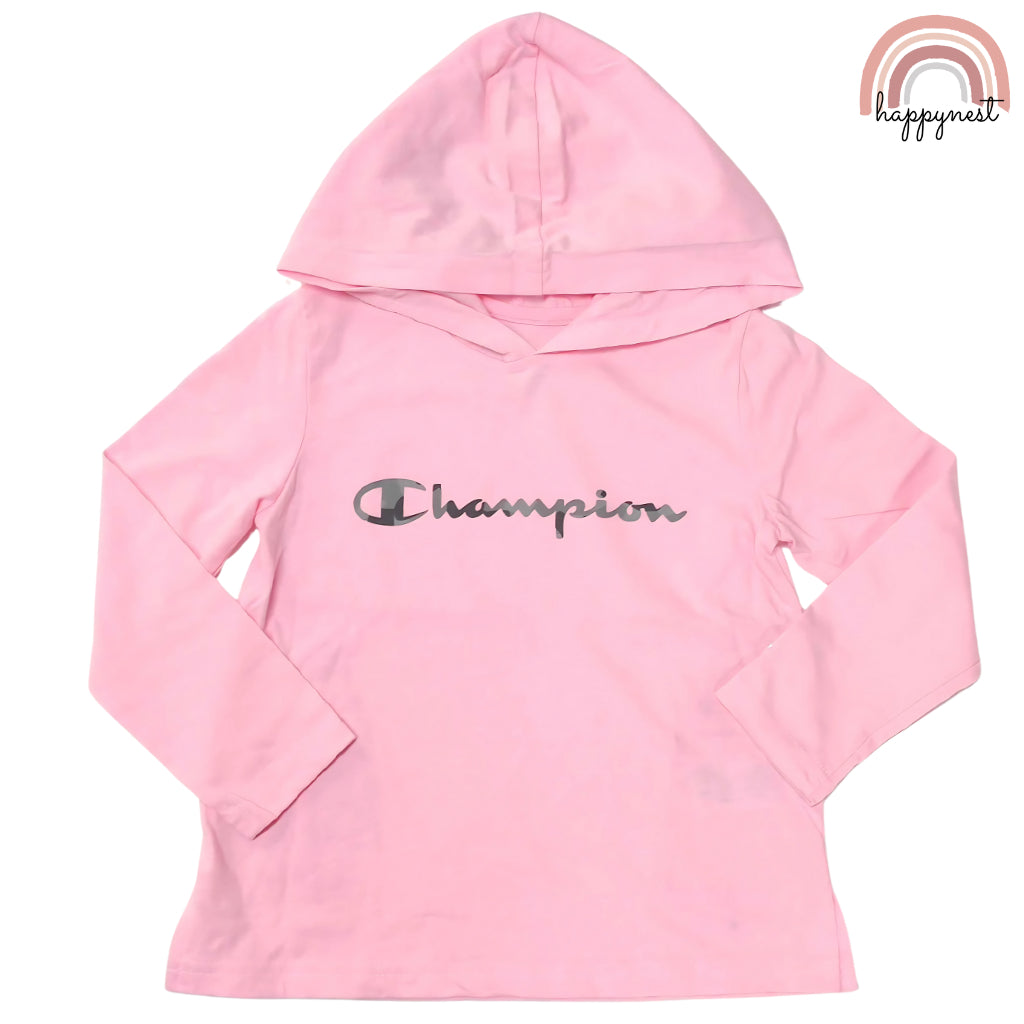 Champion Girls Tee Hoodie and Spandex Leggings Breathable Sportswea, 2-Piece SS22 6 Years Old