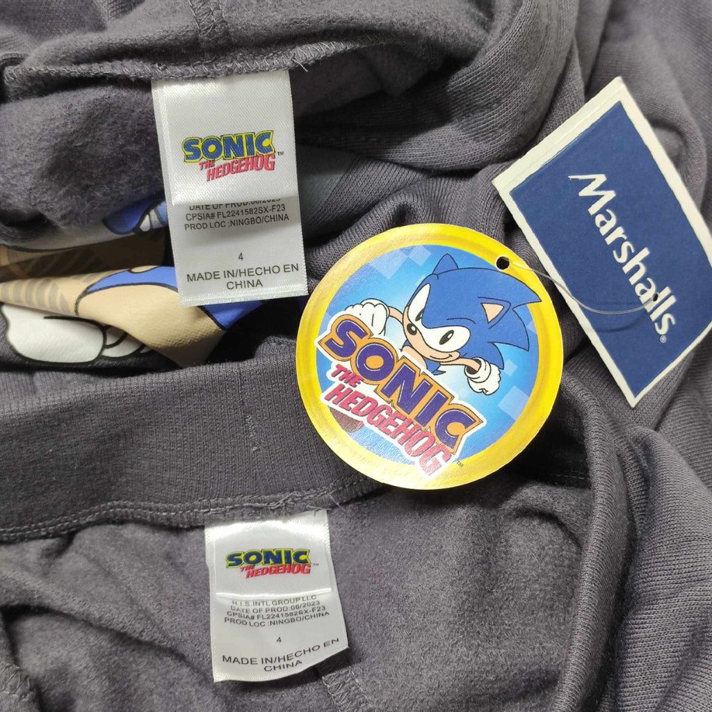 Sonic Tracksuit OOTD Boys Jogger Set Cute Terno OOTD 4 Years old SS102