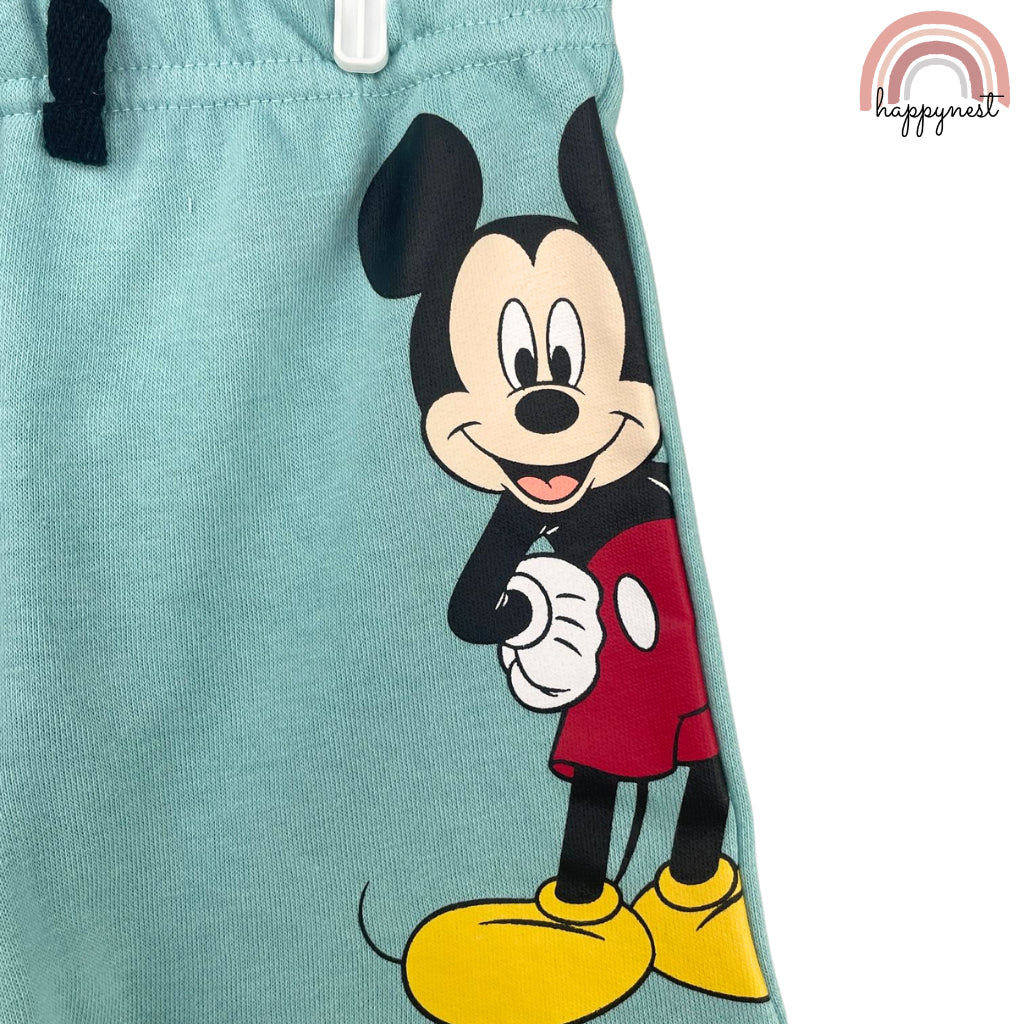 Mickey Blue Shirt Shorts Hooded Shirt Hoodie for Boys AA166